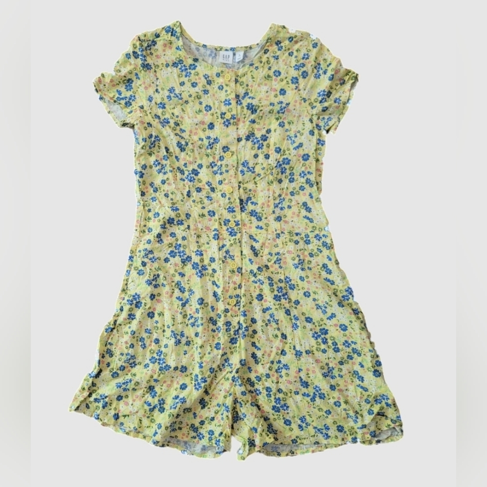 NWT Gap Kids Yellow Floral Romper